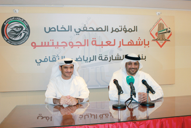 "البطران وهلال خلال المؤتمر الصحافيمن المصدر"