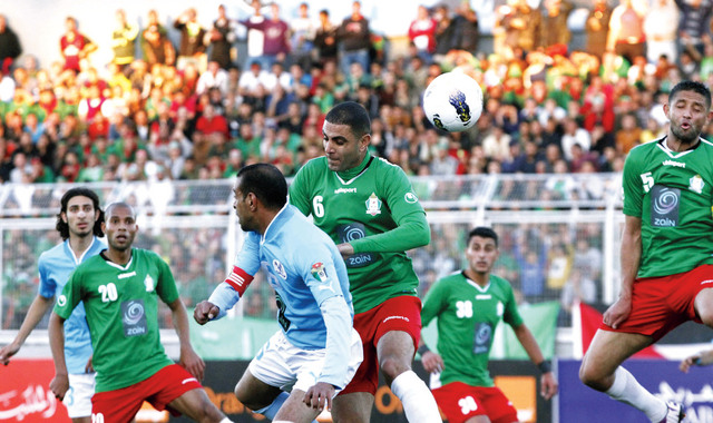 "جانب من مباراة الفيصلي والوحدات"