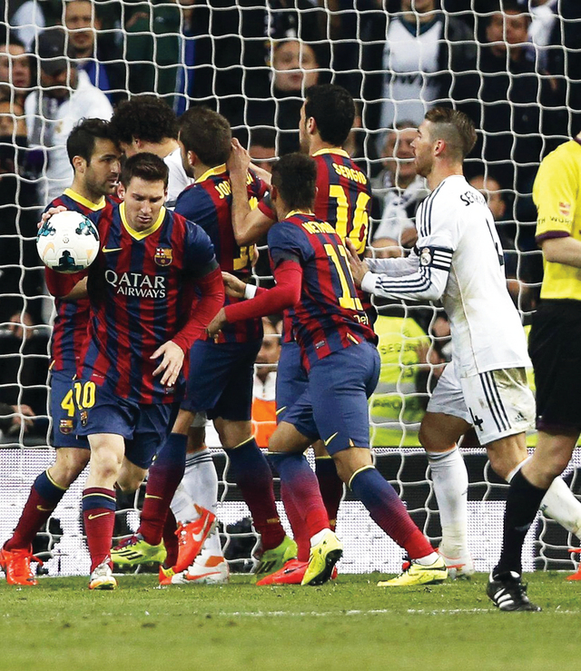 "الكلاسيكو لم يخل من المشاحنات رويترز"