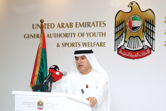 "عبدالملك متحدثاً خلال الإحاطة الإعلامية \t\tالبيان"