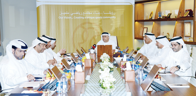 "مطر الطاير مترئساً اجتماع المكتب التنفيذي لمجلس دبي الرياضي\tالبيان"