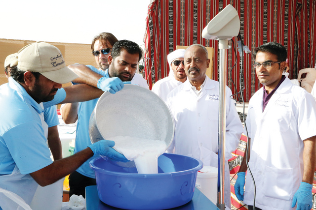 "جانب من مسابقة المحالب"