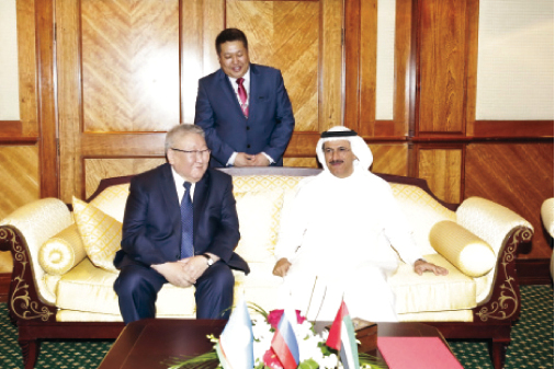 "..وخلال لقائه برئيس ساخا (ياقوتيا)"