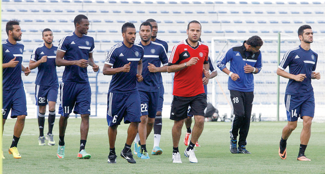 "النصر يستعد لقنص الجوارح \t\tتصوير-عاطف الغمري"