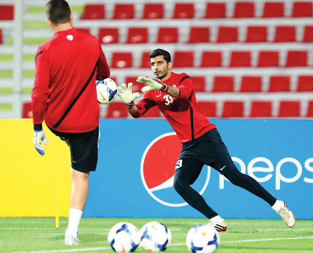 "تدريبات خاصة لحارس الأهلي سيف يوسف             البيان"