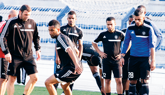 "جانب من تحضيرات النصر\tالبيان"