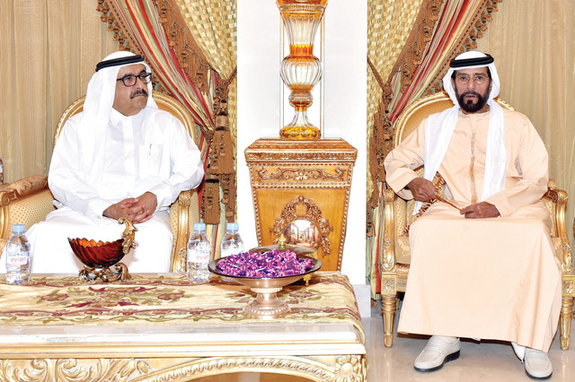 "..وسموه خلال تقديم واجب العزاء إلى طحنون بن محمد"