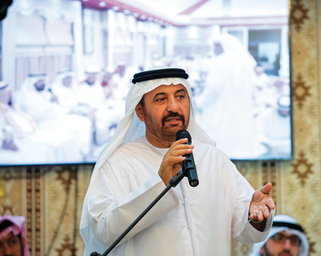 "كلمة ترحيبية بسموه يلقيها مفلح الأحبابي"