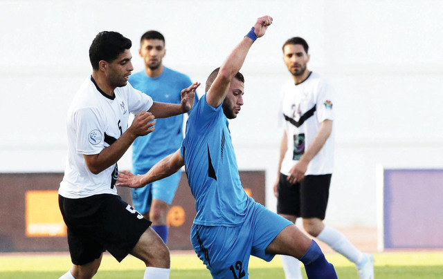 "جانب من مباراة الفيصلي والصريح المصدر"