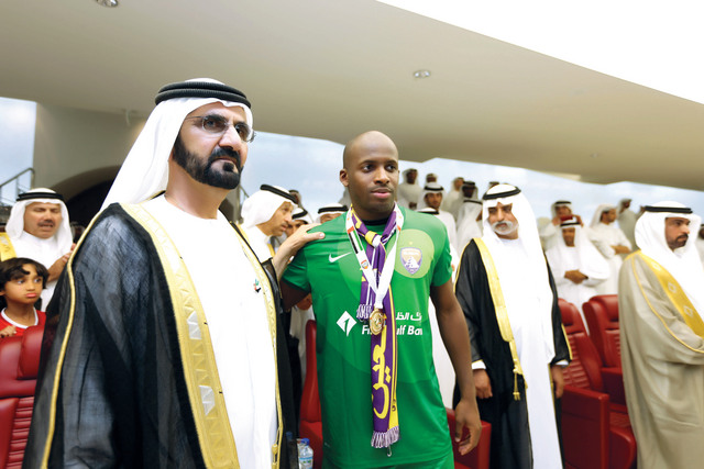 "محمد بن راشد مع وليد سالم"