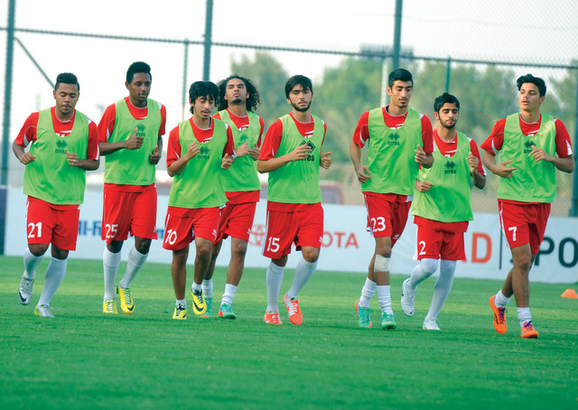 "من تدريبات المنتخب استعداداً للقاء إيران \t تصوير: هشام تكنيوين"