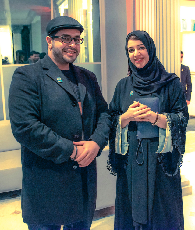 "ريم الهاشمي وخالد النعيمي في يوم التصويت"