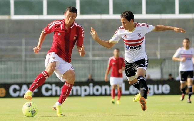 "جانب من مباريات الدوري المصري \tمن المصدر"