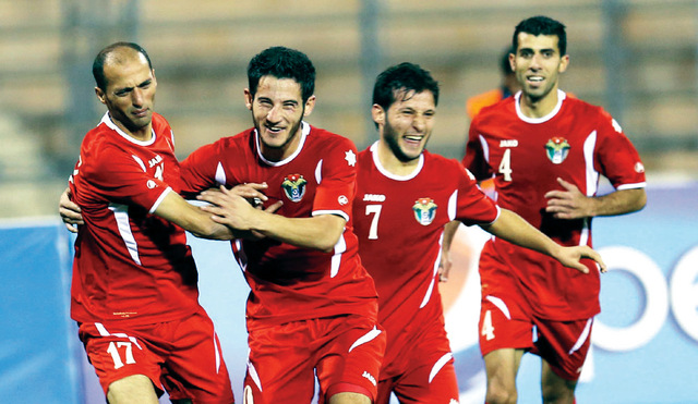 "جانب من مباريات المنتخب الأردني \t\tالبيان"