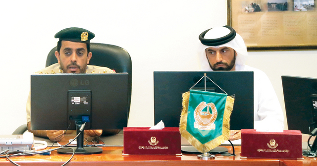 "أحمد المنصوري خلال إطلاق بورصة الجماهيرتصوير - محمد الزرعوني"