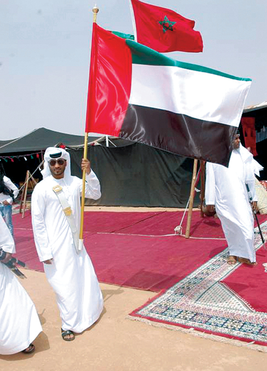 "علم الإمارات مرفرفاً في الفعاليات البيان"