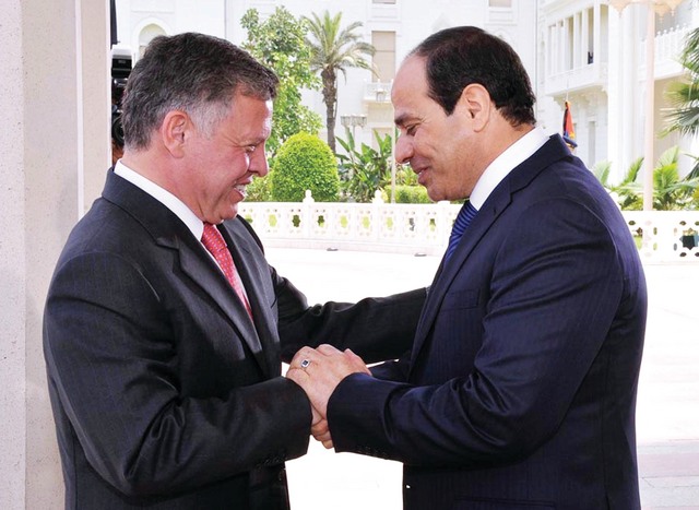 "..ويتلقى تهنئة العاهل الاردني الملك عبدالله الثاني\t\tإي.بي.أيه"