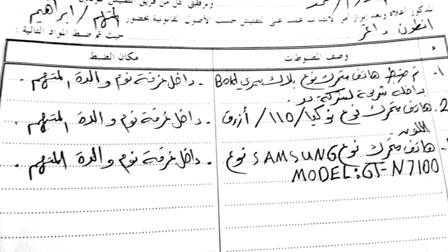 "مضبوطات"