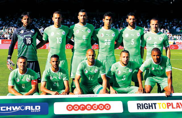 "منتخب الجزائر يحمل الحلم العربي في المونديال \t أرشيفية"