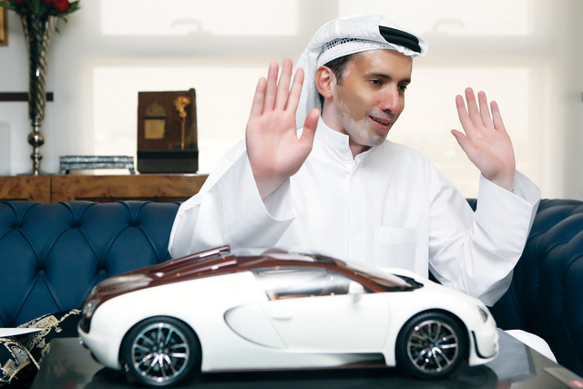 "أحمد خلف الحبتور خلال لقائه مع البيان تصوير ـــ سالم خميس"