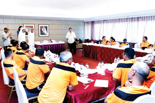 "من ختام دورة المدربين البيان"