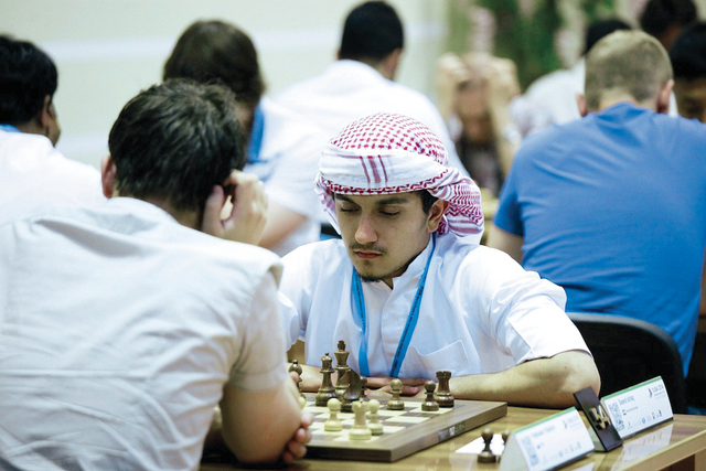 "الإماراتي سعيد إسحاق خلال منافسات البطولةالبيان"