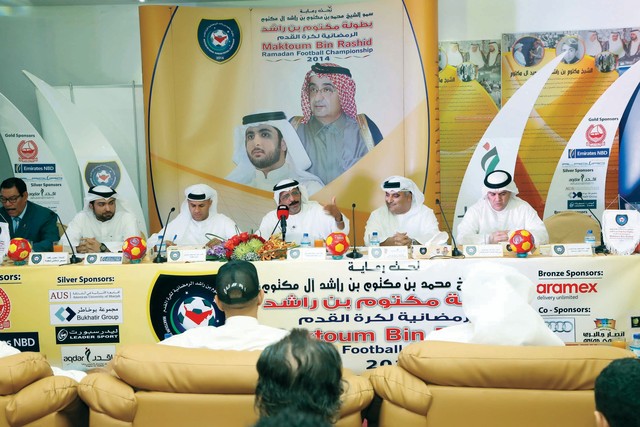 "من المؤتمر الصحافي للإعلان عن تفاصيل البطولة \t تصوير ـــ غلام كاركر"
