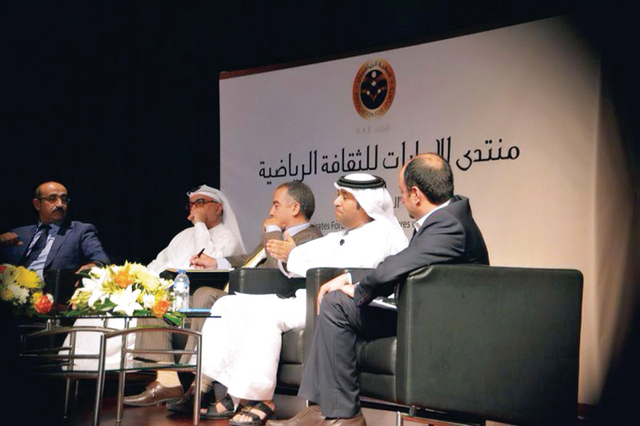 "الاعلام الرياضي كان حاضرا بقوة في المنتدى تصوير:غلام كركر"