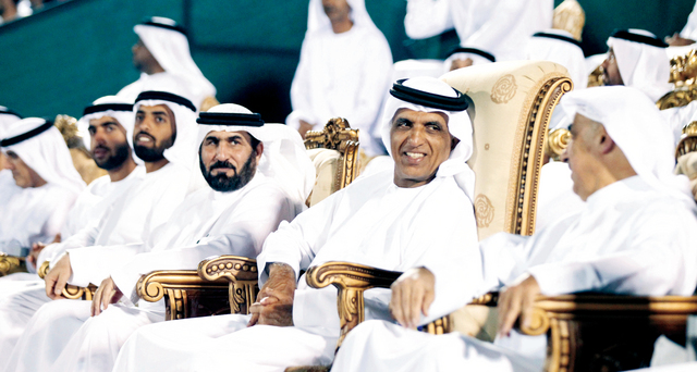 "سعود بن صقرخلال افتتاح الدورة بحضور طالب بن صقر"