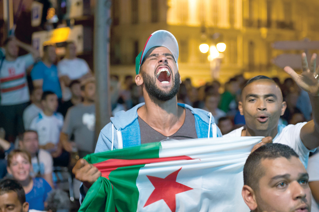 "صرخة مشجع مع هدف جابو في مرمى ألمانيا أ ف ب"