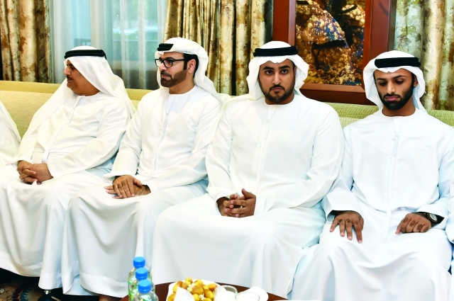 "المعلا ومحمد القرقاوي وكبار الشخصيات"