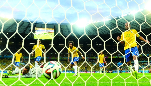 "منتخب البرازيل تلقى هزيمة قاسية من نظيره الألماني \t أ.ف.ب"