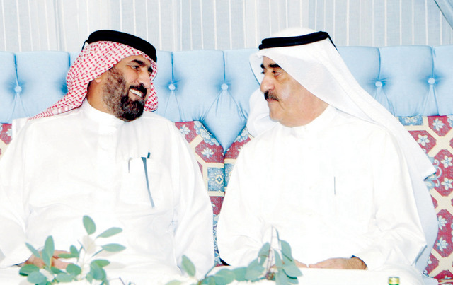 "حاكم أم القيوين خلال استقبال طالب القاسمي"
