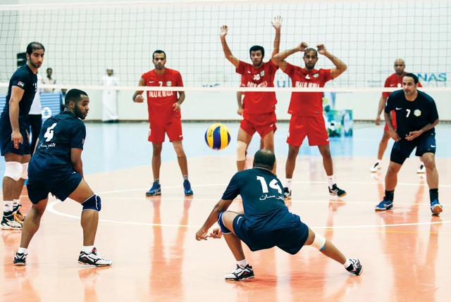 "منافسات الطائرة تشهد مباراتين قويتين الليلة"