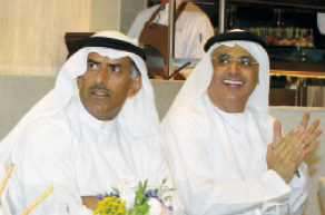 "احمد حماد وعلي بوجسيم يتابعان لقاء مسك الختام"