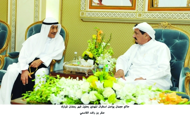 "النعيمي يتقبل تهاني صقربن راشد القاسمي"