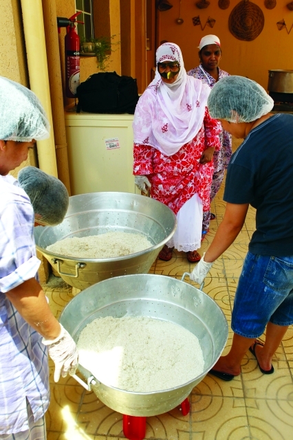 "خلال إعداد الطعام"