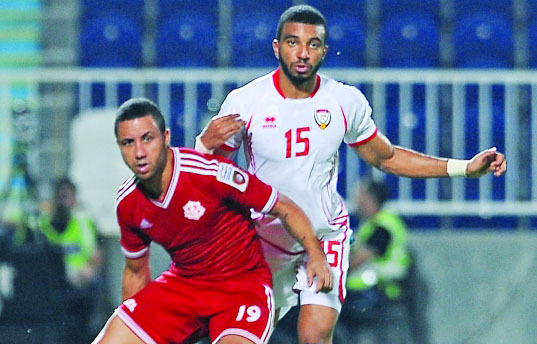 "جانب من مباراة منتخبنا الأولمبي مع ظفار البيان"
