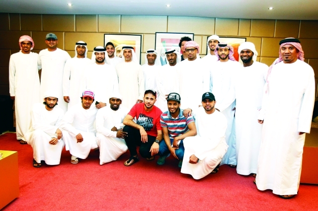 "جانب من تكريم أبطال كرة اليدالبيان"