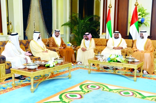 "أولياء العهود خلال الاستقبال"