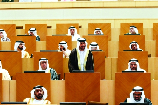 "خلال مناقشة المعاش التقاعدي لأعضاء المجلس الوطني السابقين"
