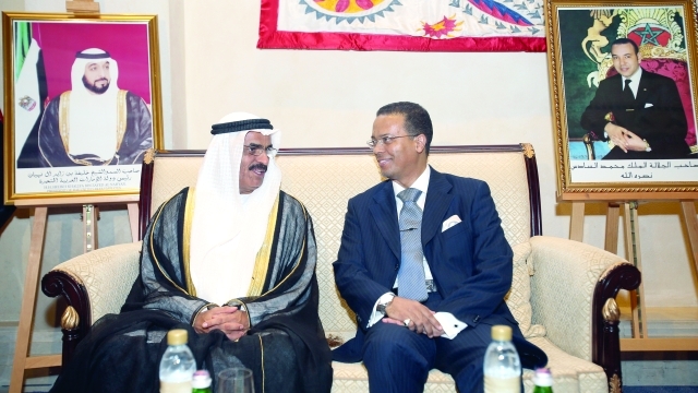 "عبد الله بالحيف النعيمي ومحمد يحيى العلوي في حديث مشترك"