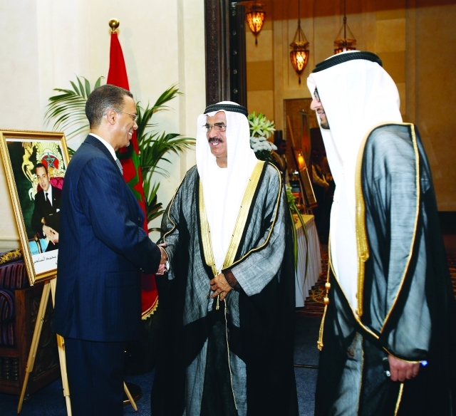 "محمد يحيى العلوي يستقبل عبد الله بالحيف النعيمي"