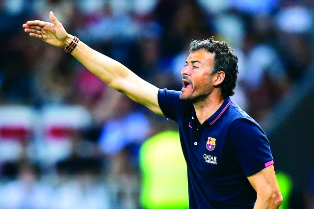 "إنريكي مدرب برشلونة ا.ف.ب"