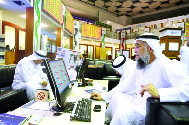 "ارتفع المؤشر العام لسوق دبي المالي بنسبة 2% تقريبا خلال الاسبوع تصوير - محمد الزرعوني"