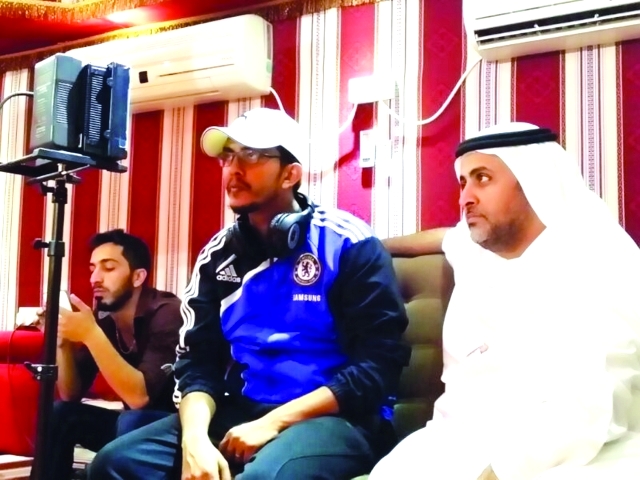 "خلال تصوير «الحب سلطان» البيان"