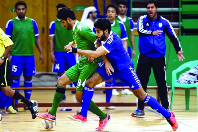 "الشباب والنصر في مواجهة سابقة لدوري كرة الصالات \tالبيان"