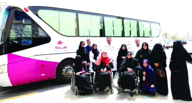 "حافلة التوعية بمرض التصلب اللويحي"