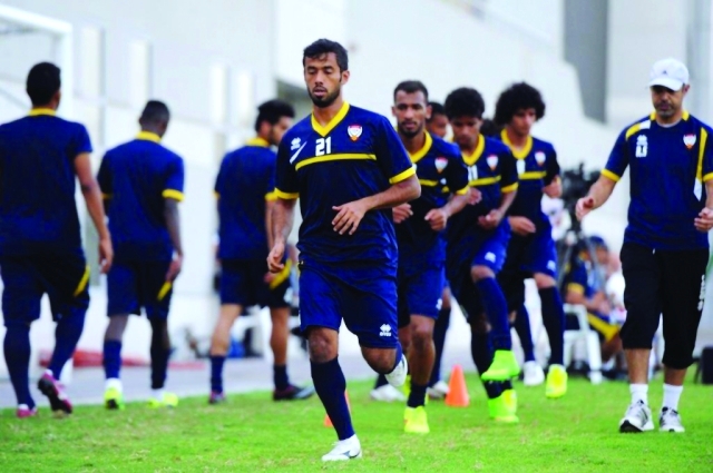 "جانب من التدريبات قبل المغادرة إلى كوريا"