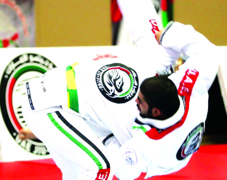 "من مباريات الجوجيتسو"